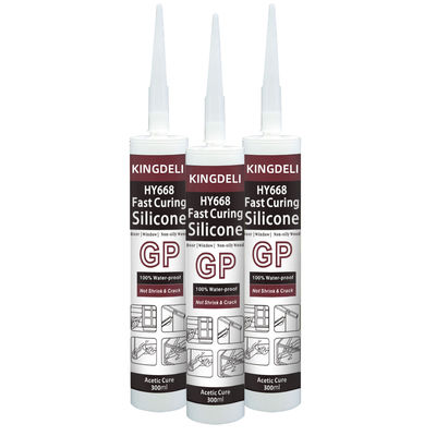 Universal Fast Cure Acetic Silicone Sealant For Door Glaziery Multipurpose
